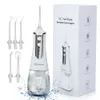 Oral Irrigators Oral Irrigator USB Laddningsfat Portable Dental Sink 350 ml Vattentankvattentät tandrensare J240318