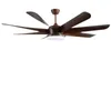 Living Room Large Size Frequency Conversion Ceiling Fan Lights Dining Simple Modern Nordic Strong Wind Creative El Hall