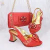 Насосы QSGFC Red Color Elegant Lady Fashion Peep Peep Toe обувь невеста удобная вечеринка женские туфли и сумки для женщин