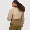 Vestes pour femmes Bomber matelassé à manches longues avec poches raglan vêtements d'extérieur