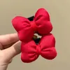 Accessori per capelli 1 paio di copricapo con clip a fiocco rosso in stile cinese carino nappa tornante anno donna ragazza