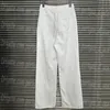 Pantalones vaqueros blancos con letras para mujer, pantalones vaqueros informales de diseñador de lujo para uso diario, pantalones vaqueros elegantes a la moda