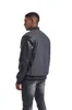 Männer Streetwear Stehkragen Designer Baseball Mantel Windjacke Brief Patchwork Stickerei Leder Ärmel Varsity Jacken Bomber Mann Usa