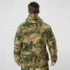 Vestes pour hommes zip up up tactique vert totation camouflage veste thermique thermique thermiques thermiques thermiques coquilles masculines poches safari randonnées de la randonnée