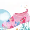 Dziewczęce kreskówkowe syreny butów wodnych, szybko suszące puste oddychające buty jogi odporne na poślizg