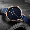 Ruimas Simple Analogue Dress Women's Watches Stainless Steel Mesh Strap Quartz Wrist Watches Lady Watch299R