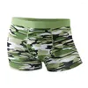 Underpants Men's Modal Underwear Breathable Stylish Camouflage Design Mid Waist Daily Wear Boxers For Outdoor Sports Panties Shorts