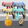 Gun Toys Continuous Fire Rubber Band Pistol 20st Gummi Bands Manual Shooting Pistol Alloy Launcher for Kids Boys Birthday Presents AdultsL2403