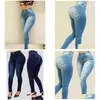 Mulheres Jeans Mulheres Sha Skinny Lápis Calças Denim Push Up Butt Lifting Slim Mulher Pantalones Jean Calças Gota Entrega Vestuário Clothi Otl0S