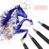 20pcsset Colors Art Marker Watercolor Brush Penns For School Supplies Stationery Drawing Coloring Books Manga Calligraphy 240307
