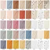 120x120 cm Mussola Swaddle Piega Garza di cotone Volant Panni per ruttini per bambini Coperta da tiro Pannolini Babi Asciugamano da bagno 240304