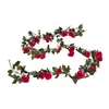 Decorative Flowers Mauve Artificial Vine Garland Flower Hanging Rose Basket Fall Centerpieces