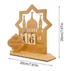 Party Decoration Ramadan Wood Countdown Calendar Eid Mubarak Muslim Supply