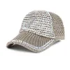 Casquettes de boule femmes hommes cloutés strass cristaux réglable maille Voyageur chapeau stylos pour homme camionneur déchaîné