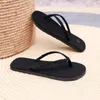 Slippers Flip Flops Women's Brand Women Summer Stripes Pool Slides Casual Slidee Beach Sandals Mujer Shoes Indoor Bedroom Shoe