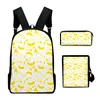 Рюкзак Harajuku Fruit 3D Print 3PCS/SET STUCK SCOUL SCHOOL BAGS НАДЕЛА