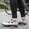 サイクリングシューズロードバイクセルフロッキング男性女性通気性自転車レーシングアスレチックスニーカープラスサイズ