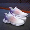 Casual Shoes With Lacing Non-slip Sole Pink Woman Running Sneakers 42 Size Luxury Boot Sport Fat Tenisse Raning YDX1