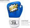 Équipement de protection Gants de boxe pour enfants Gants d'entraînement de 4 oz pour enfants Mitaines d'entraînement de sparring de dessin animé Junior Punch Cuir PU Âge 5-12 ans yq240318