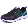 Casual Shoes Woman Air Cushion Jogging Ventilation Flat Fitness Running Net Light Treing For Women Sneakers