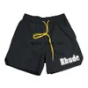 Rhude Shorts Herren Desinger Kurze Mode Sporthose Herren Damen Ledershorts US-Größe S-XL 773