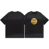 Drew Marka Tasarımcı T Shirt Yaz Çekmece Tişört Smiley Yüz Mektubu Baskı Grafik Gevşek Kısa Kısa Kollu Çekme T-Shirt Trend Gülümseyen Gömlek 321