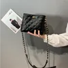 Saco pequeno mulher moda estilo 2022 senhoras elegantes um ombro mensageiro corrente losango de alta capacidade cc bolsa228a alavs