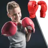 Equipaggiamento protettivo Guanti Muay Thai Guanti da boxe professionali per allenamento Sparring Guanti Muay Thai in finta pelle per adulti Bambini Punzonatura pesante yq240318