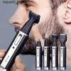 Rasoirs électriques Tondeuse à cheveux électrique nez multifonctionnel épilateur oreille sourcil barbe rasoir rasoir soins du visage coupe-cheveux USB rechargeable Q240318