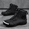 Sapatos de ciclismo botas de motocicleta homens à prova dwaterproof água moto corrida bicicleta velocidade equitação tribo alta qualidade resistente ao desgaste