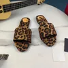 Pantoufles léopard à la mode pour femmes, sandales d'été, tongs, pantoufles de plage décontractées, boîte en dentelle, taille 35-42