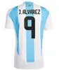 Messi Argentina Soccer Jersey 2024 Copa America Cup Camiseta Kids Kit 25 National 24/25 Home Away Women Football Shirt Player Di Maria Lautaro Martinez Plus Size 4XL66