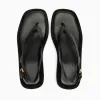 Sandálias Plataforma sandálias Mulheres 2023 SUMPLELHO CABELA CLIPE DO TOE CUBGAS SANDALS Praia Slides Slides Designer de marca grossa Flipflops