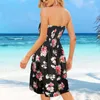 Abiti casual Donna Summer Fashion Off spalla senza spalline senza maniche Tube Top Dress Soild Beach Coverup Flowy Midi Robe Femme