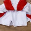 Kids Girls Cheerleader Costume Sleeveless Tops With Shorts Kjol Socks Set School Musical Team kostym Cheerleading Uniform 240305