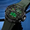 Wristwatches Men Dual Display Watch 2024 Top Sports For Male Clock Outdoor Waterproof Military Digital Relogio