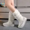 Boots Buffie hiver chaude vende femme bottes à quatre couleurs blanc noir gris gris et marine botas chaud vendant la marque de chinois bottes d'hiver