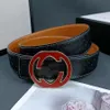 2024 Bredd 3,8 cm Mens Designer Belt Womens Belt G-Buckle Color präglade herrbältet nisch stilig slät spänne high-end affärssammanträde ungdomar i midjeband