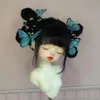 Dollowa peruka za 1/6 1/3 1/4 1/8 SD BJD DLOWARZ WEG WIG BIAŁY BIAŁA WŁAŁKA Księżniczka Motyl Fake Fair Perg Decoration Princess 240304