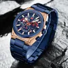 Orologio da uomo MINI FOCUS Business impermeabile al quarzo di precisione con cinturino in acciaio 0339G