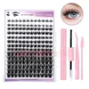 Valse Wimpers Individuele Wimpers Clusters Extensions Gemengde Piekerige Cluster Eye C D Curl Extension make-up wimpers tool