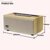 Haut-parleurs portables XM-505 haut-parleur Bluetooth multifonctionnel en bois TWS caisson de basses sans fil système de son à distance Portable Home cinéma Radio FM ldd240318