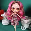 Icy DBS Blyth Doll 16 30 cm BJD Joint Body White Tan Black Skin Matter Glossy Face Colorful Hair Diy Makeup Girl Gift 240305