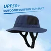 Cappelli a tesa larga Cappello da pesca Cappello da sole Protezione UV traspirante con sottogola regolabile per il surf all'aperto Asciugatura rapida