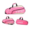 Bolsas Ywyat Badminton Bag a água de tênis de ombro único de tênis de tênis esportivo pode segurar 3 raquetes para homens mulheres