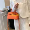 Borse tote in vera pelle Bk Habdbags Borsa a mano in platino moda retrò avanzata per borsa da donna 2024 Nuova tendenza europea e americana Lychee Patt ha il logo HB8NIS