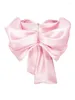 Zbiorniki damskie szykowne różowe satynowe plisowane bokaty kobiety stylowe kamizelki bez pleców bez pleców 2024 wiosenna jesień moda żeńska żeńska odzież uliczna