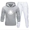 odznaka marka haftowa casual męskie dres stroje hip -hopu garnitury zestawy z kapturem dresy dla kobiet streetwear jogger top + set brespants