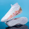 High Top Herr TF Football Boots Youth Ag Soccer Shoes Kids Sports Training Shoes
