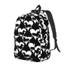 Förvaringsväskor Dachshund Dog Heart for Teens Student School Bookbag Canvas Daypack Middle High College vandring